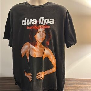 Dua Lipa Black Graphic T-Shirt